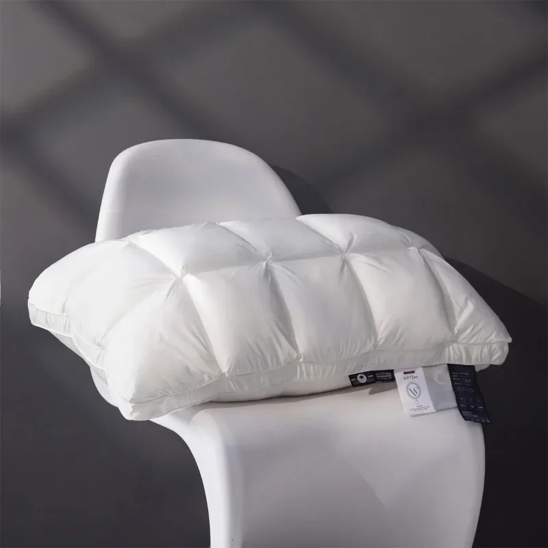 2025 new solid color deep sleep pillow to protect the cervical spine and help sleep, household adult special single pillow