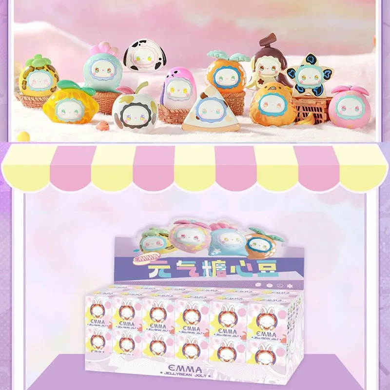 Mini muñeca genuina, caja ciega de juguete Emma Secret Forest Jellybean Jolt Series, figura de Anime Kawaii, caja misteriosa sorpresa, regalo de cumpleaños