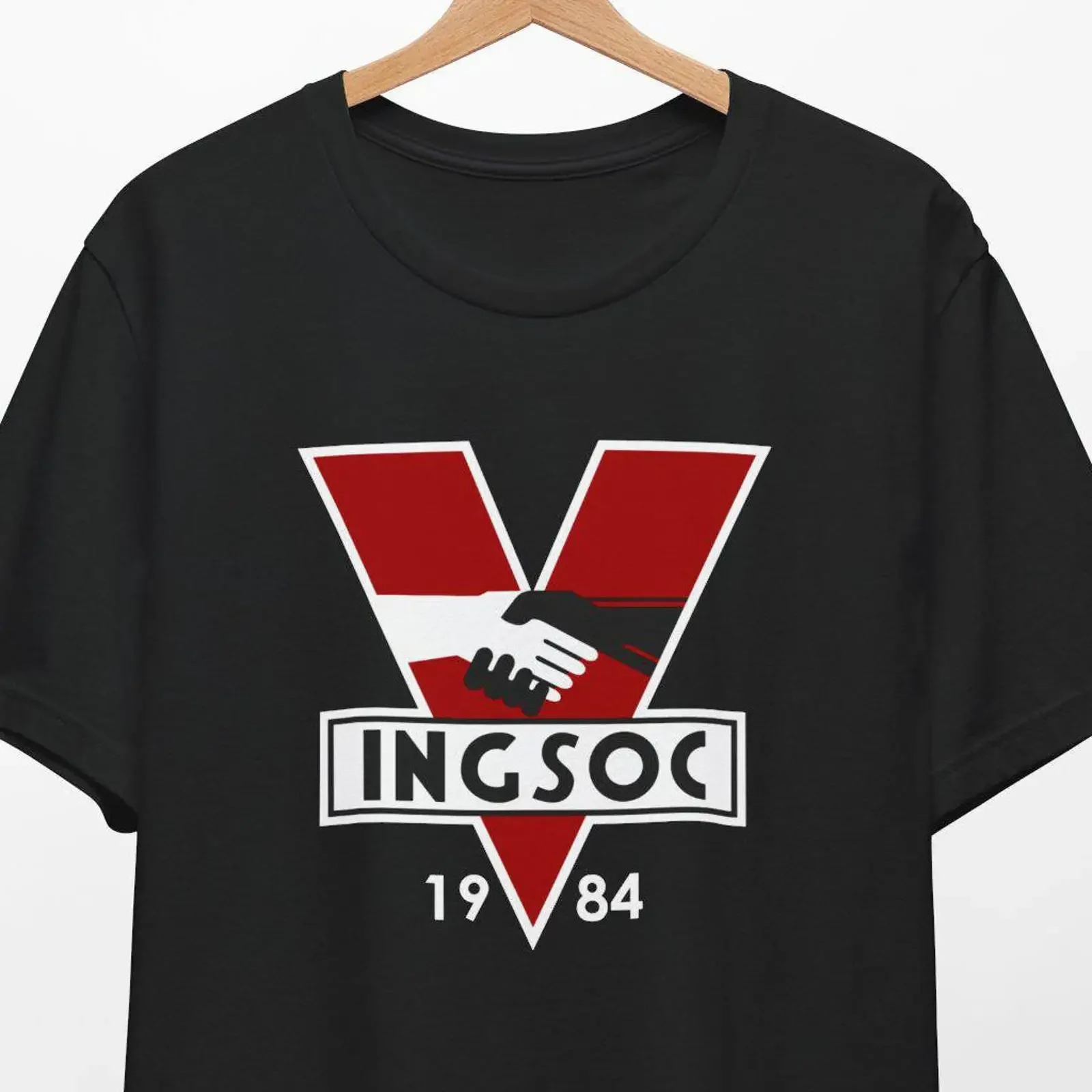 1984 Ingsoc Big Brother Orwellian t shirt George Orwell denial of truth vintage Washed Stretched Unisex designer clothes