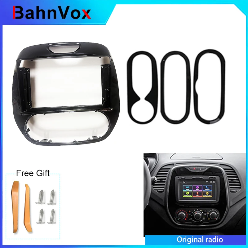 9 inch Android Car Radio frame for Renault Kaptur 2016 2019 2din Stereo GPS Fascia bezel Panel Adapter wire harness
