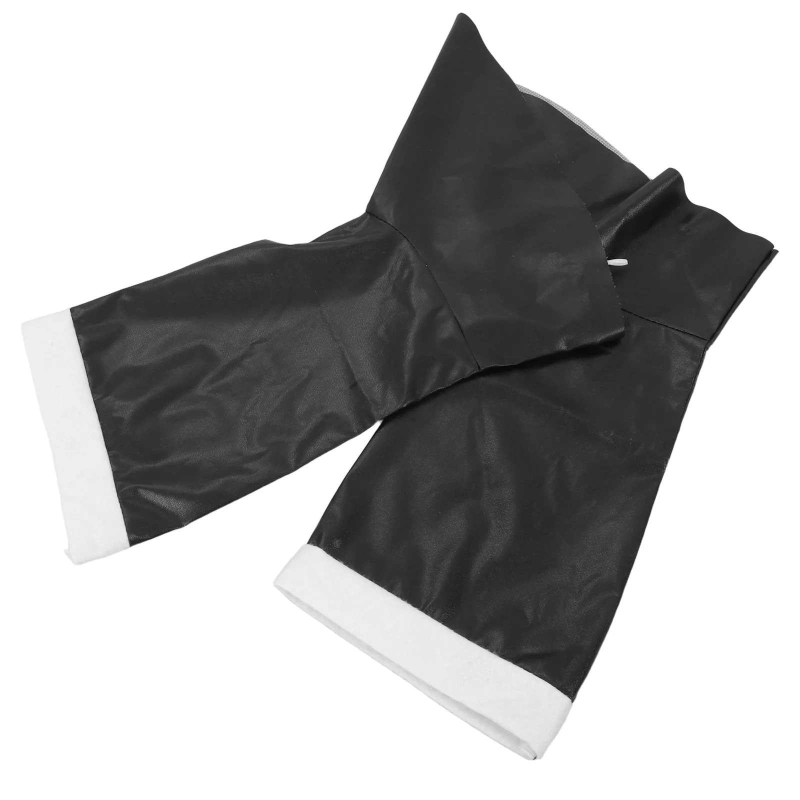 Erwachsene PU Künstliche Kniehohe Stiefel Abdeckungen Weihnachten Kostüm Requisiten Santa Claus Outfit Schuh Abdeckung Cosplay Leistung