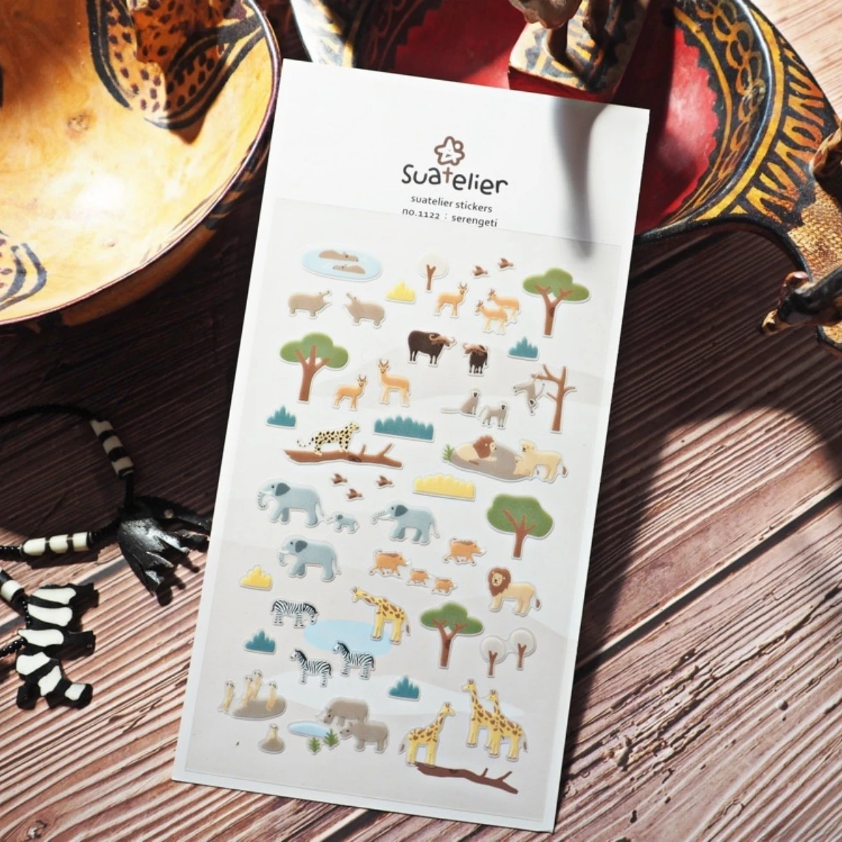 Korean Import Suatelier Land Animals PVC Stickers Scrapbooking Diy Journaling Diary Stationery Sticker School Gift