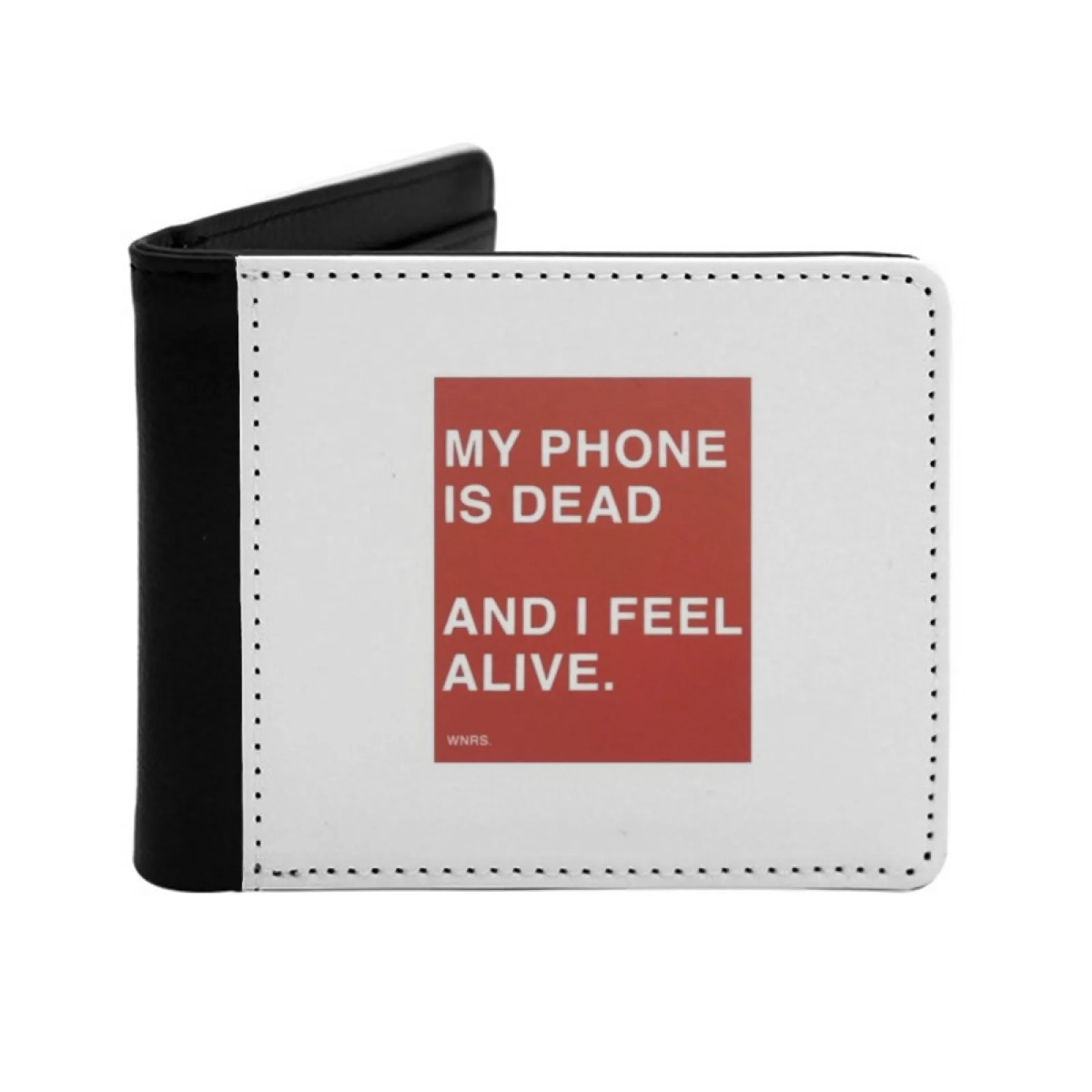 My Phone Is Dead And I Feel Alive Personalized Wallet For Men And Women Pu Leather Short Pocket Purse