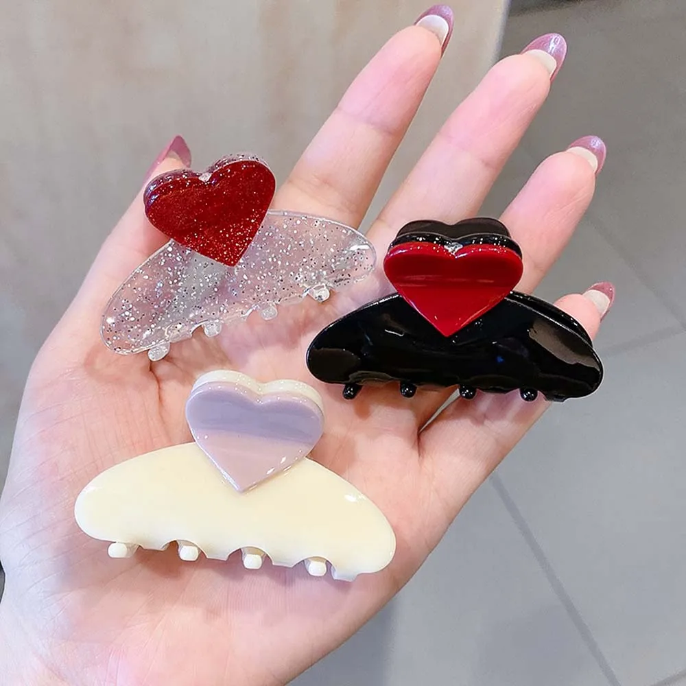 

Wild Simple Love Fashion Women Girls Barrette Acrylic Hairpin Hair Claw