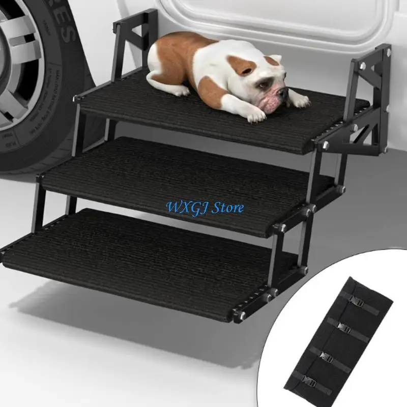 

37JE 3pcs Step Covers Non Slip Stair Mats with Quick Dry Polyester Fabric Stair Protectors Waterproof For Outdoor Campers