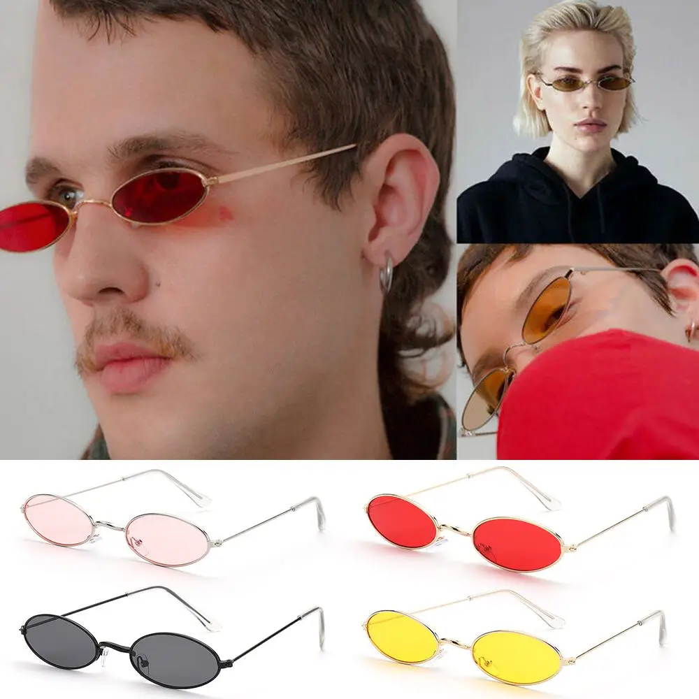 

Retro Small Oval Sunglasses Vintage Shades Sun Glasses for Men Women Eyeglasses