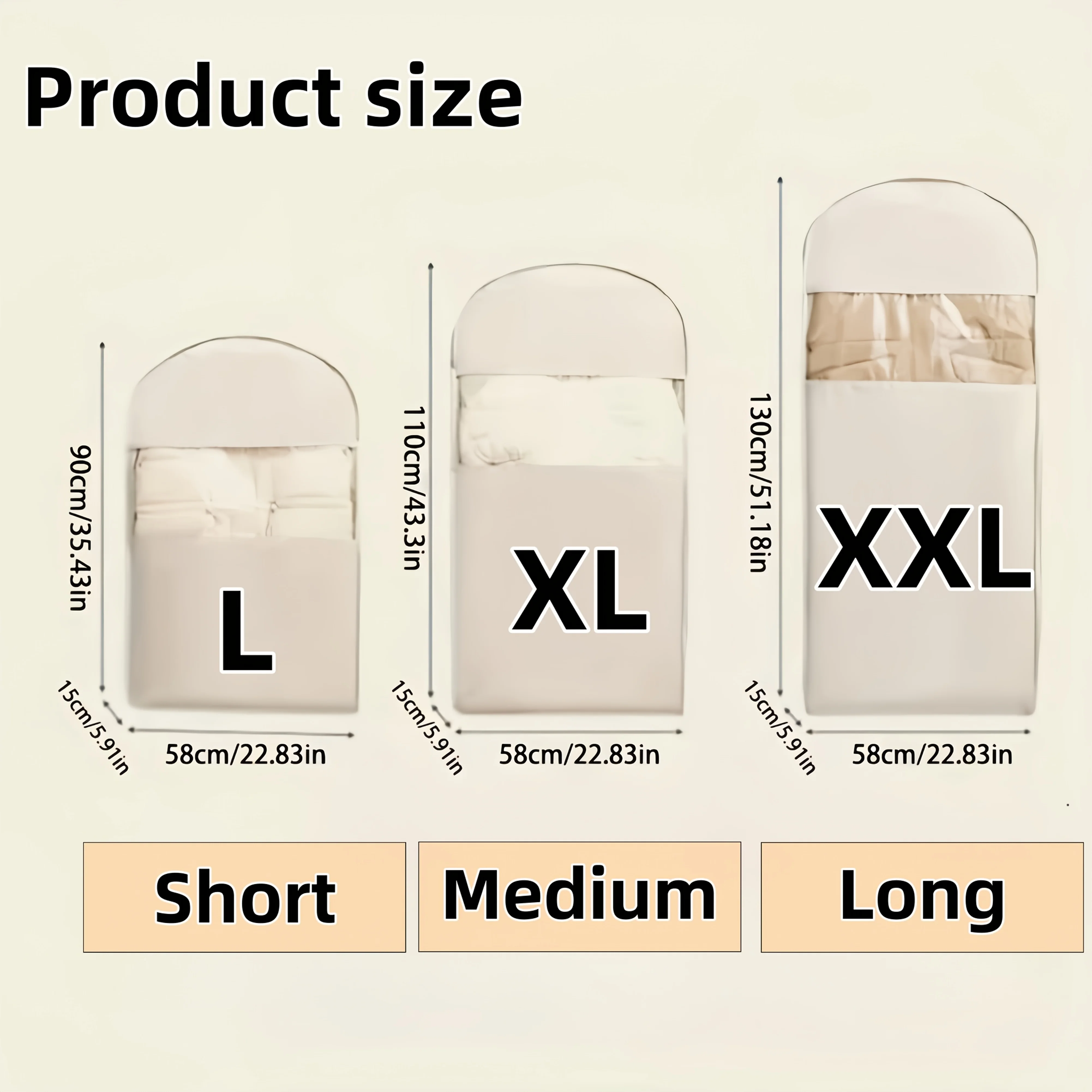 Hanging Dustproof Compression Storage Bag with Clear Window, Space Saving for Down Jacket, Suits, Shirts, Bedroom & Dorm Use