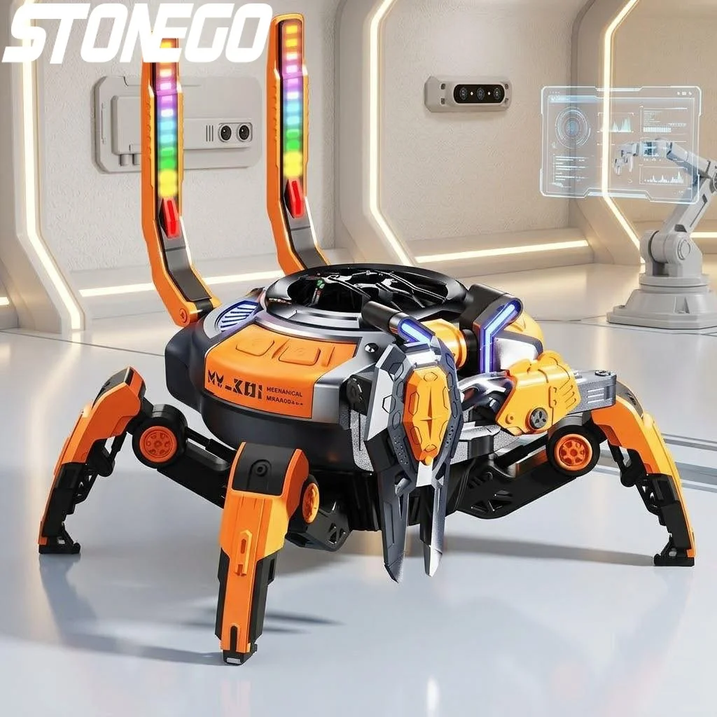 

Портативная механическая колонка-краб Bluetooth 5.0, 10 Вт, стерео, бас, 8 часов работы, LED-подсветка, для вечеринок на открытом воздухе