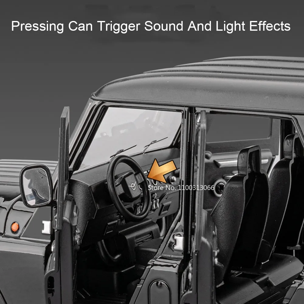 1:18 Lega UAZ Hunter LADA 2107 Giocattolo Modello di Auto Pneumatici di Gomma Ruota Tirare Indietro In Miniatura SUV Porte Aperte Off-road Ragazzi Regali di Natale