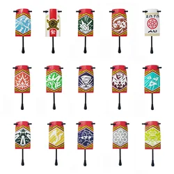 Banner for Phantom Ninja Flags Movie Cartoon Bricks Action Figure Gold Ninja Flag Masters of Spinjitzu Building Block