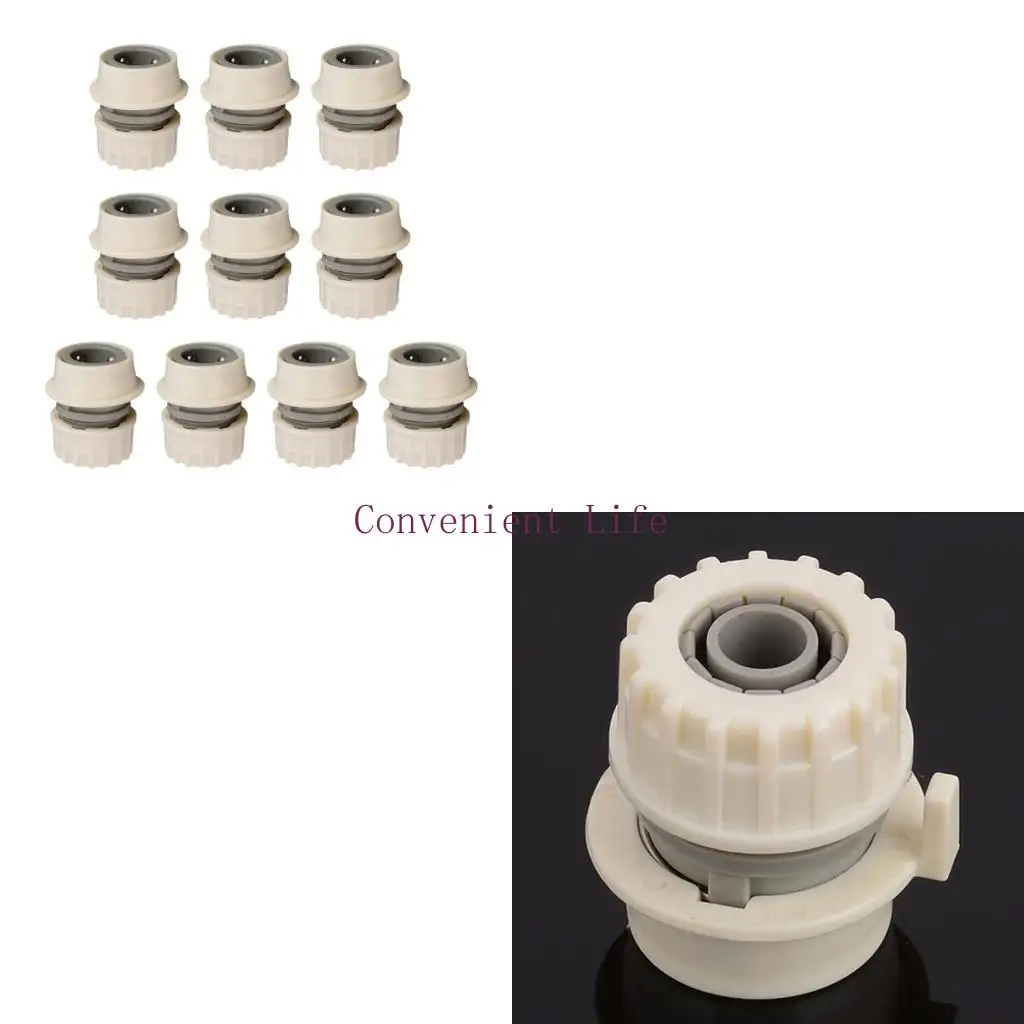 

L1EE 10 Pack Lock Tube Washing Machine Adapter Fast-Fit Faucet Buckle for 1/2" Hoses