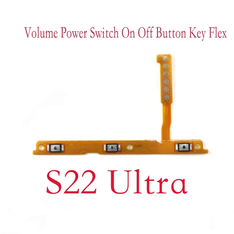 Volume Power Switch On Off Button Key Ribbon Flex Cable For Samsung Galaxy S22 S22 Plus S22 Ultra