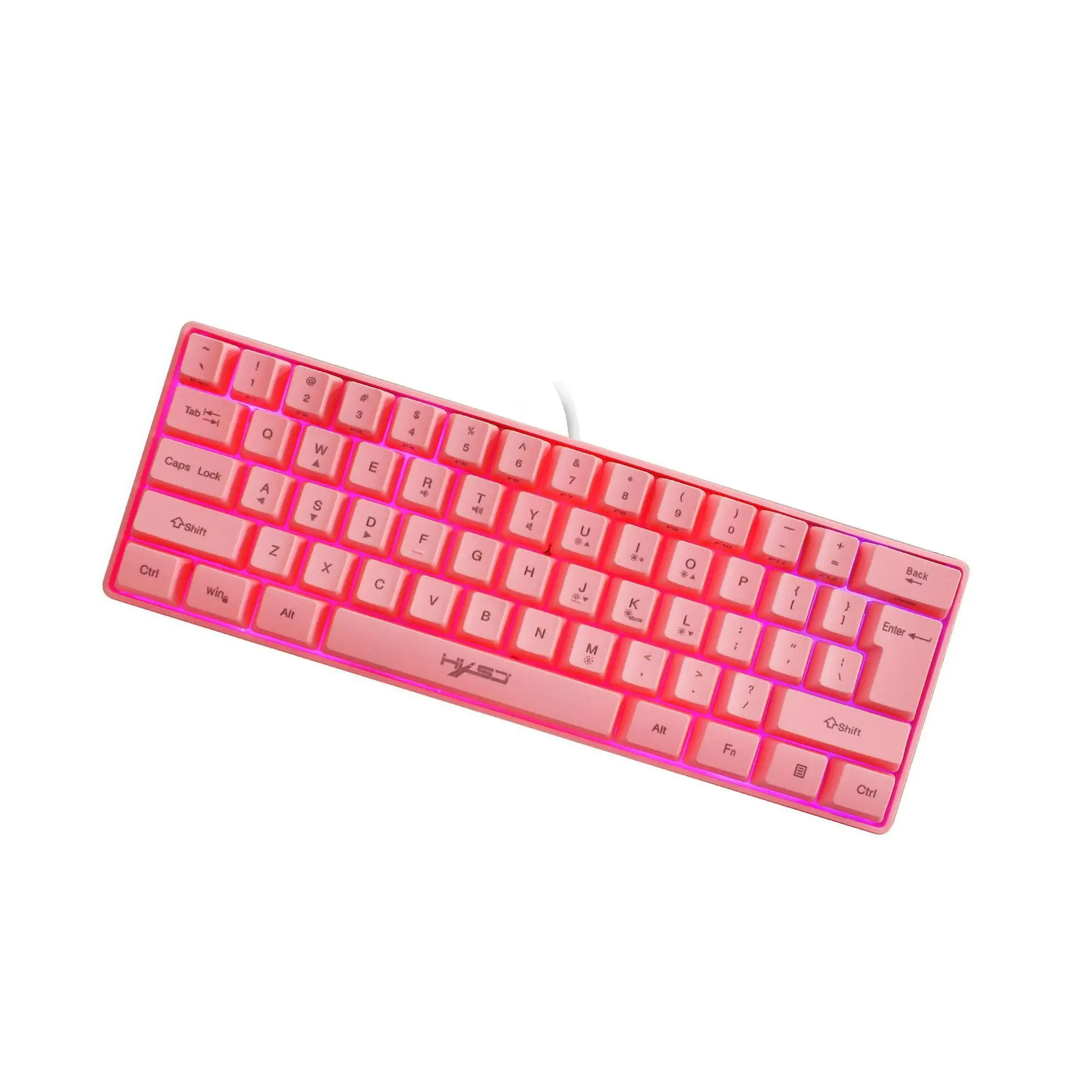 

Gaming Mini Wired Keyboard RGB Backlit USB for Laptops Black keyboard