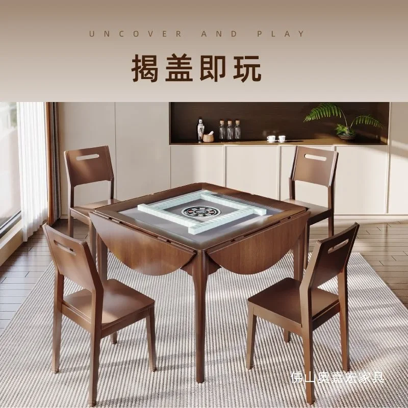 C6-9 Solid Mahjong Machine Fully Automatic New Chinese Mahjong Table Household Foldable Fully Automatic Multifunctional