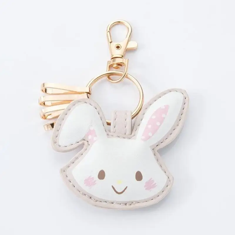 

Sanrio Usahana Sugarbunnies Pu Alloy Double Sided Print Keychain Key Ring Backpack Zipper Decorative Pendant Girl Birthday Gift