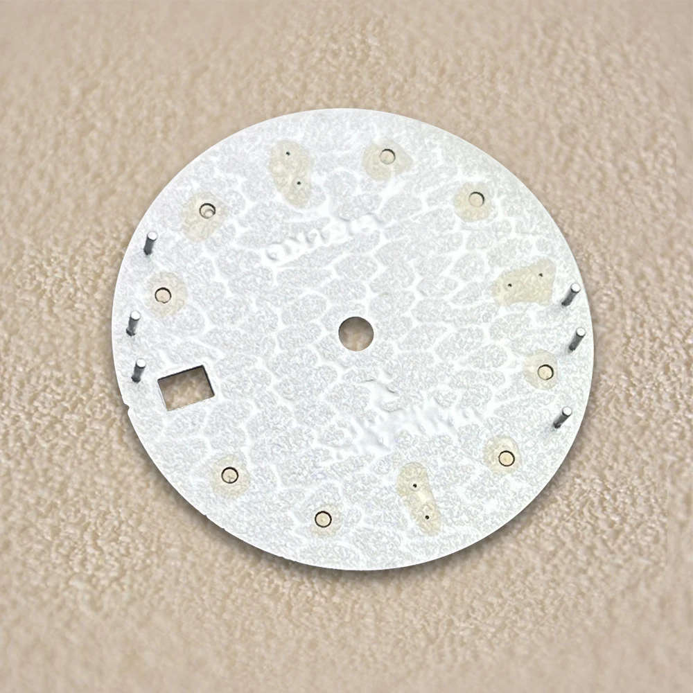 28.5mm S Logo 3D Wave Dial Suitable for NH35/NH36 Japanese Movement Green Luminous High Quality Watches Modified Accessories