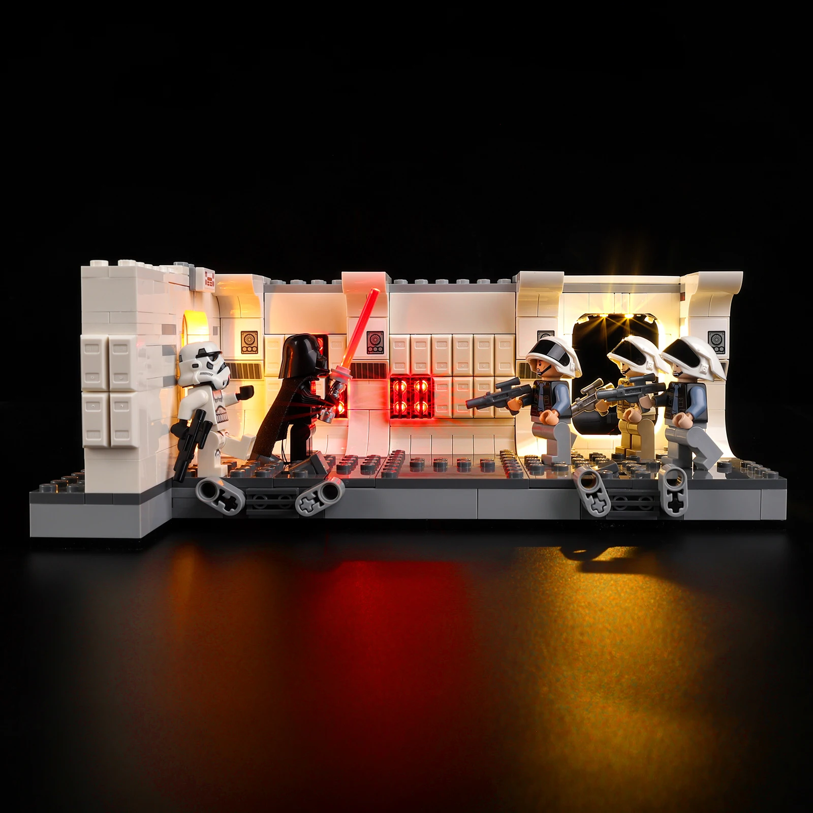 مجموعة إضاءة LED بدون نموذج مناسبة لصعود LEGO Star War The Tantive IV 75387 (باستثناء مكعبات البناء)