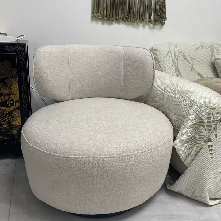 

Rotating Single Sofa Chair, Living Room Balcony Leisure Chair, High-end Home Reception and Meeting Table and Chairs