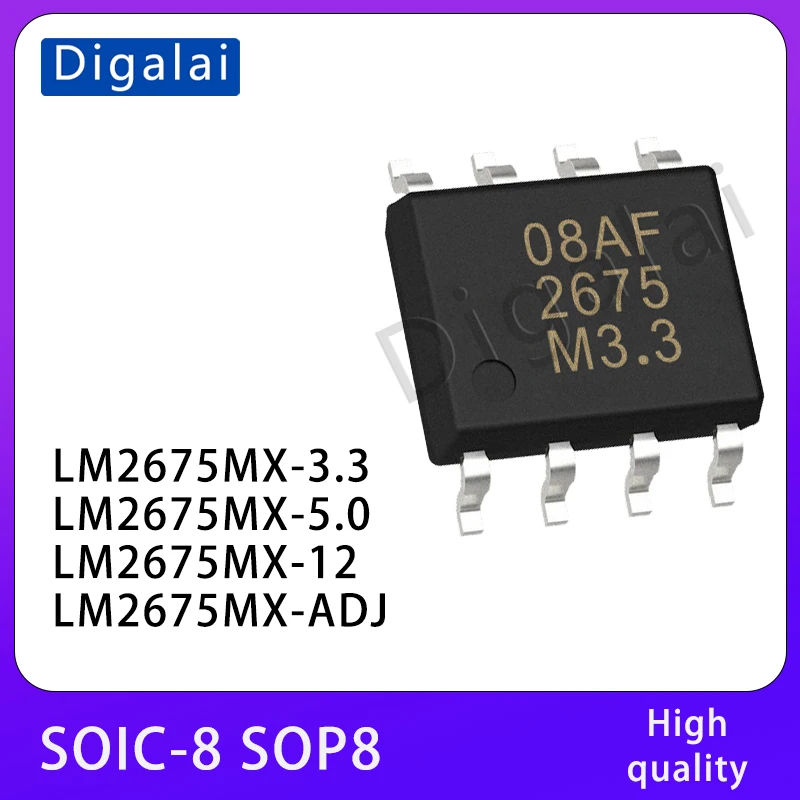

DGL LM2675MX-3.3 LM2675MX-5.0 LM2675MX-12 LM2675MX-ADJ DC-DC Power IC chip SOIC-8 SOP8 In Stock