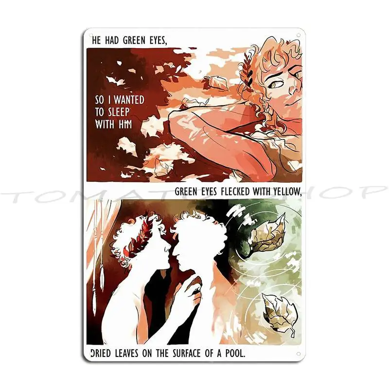 The Song Of Achilles The Love of Achilles Metal Sign Wall Mural Club Bar Kitchen Home Custom  Tin Sign Poster