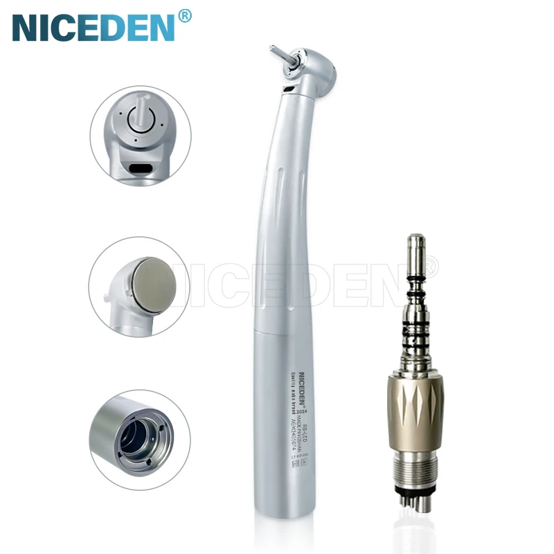 Dental fiber optic mini head handpiece for children 2 holes/4 holes/6 hole 4 water jets High torque Dental equipment