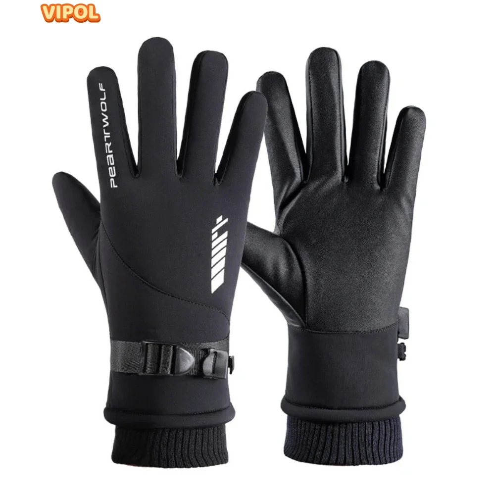 

Warm gloves for men outdoor touch screen new winter skiing gloves wind proof splashproof anti slip cycling gloves guantes