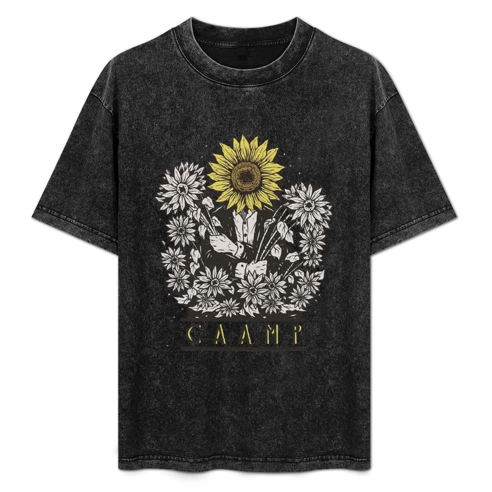 

Caamp Sunflower T-Shirt designer shirts cotton graphic tees shirts graphic animal prinfor boys shirts men graphic