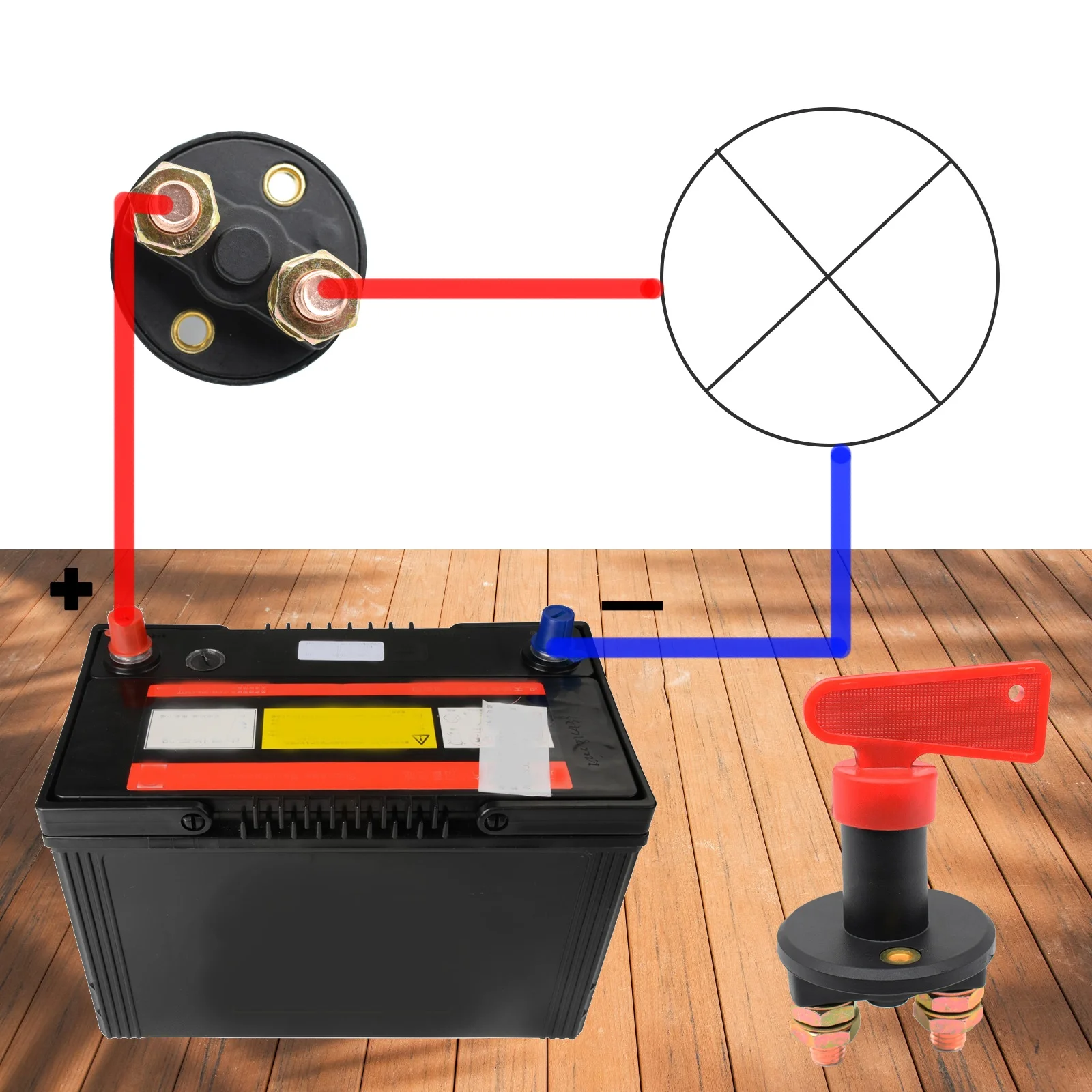 Batterij Disconnect Switch, Isolator Cut Off Power Doden Master Batterij Schakelaar Voor Marine Auto Boot Rv Atv Voertuigen