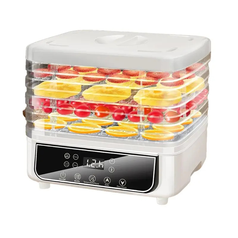 【OFF SHELF】For Fruits Compatible Dehydrator With 5 Compartments, Food Dehydrator Featuring 72-Hour Timer Eu Plug
