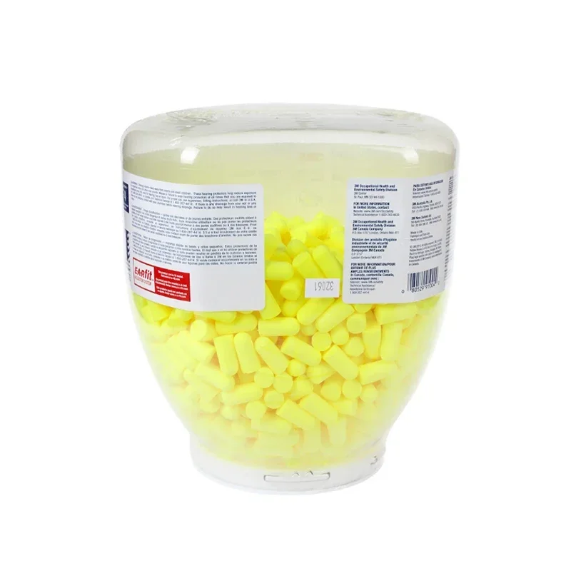 سدادات أذن 20253M، 500 زوج/زجاجة إعادة التعبئة لموزع بلمسة واحدة، نيون أصفر 391-1004، غير سلكية، يمكن التخلص منها، رغوة، NRR 33