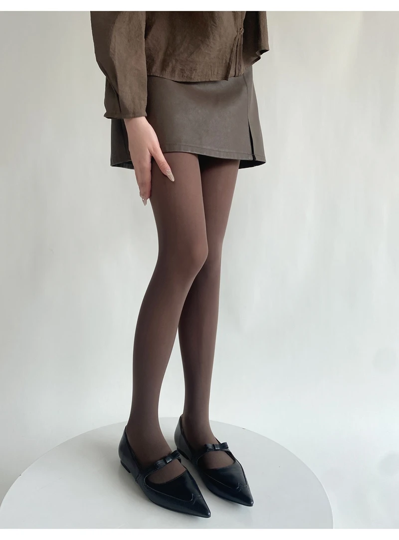 Frühling Herbst Damen Einfarbige Strumpfhose Feminine Samt-Slim-Fit Weiche Strumpfhose Mädchen Leggings Superelastische Strümpfe Sexy Mujer Unterwäsche – Detail 26