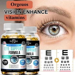 Eye Support Supplements - Vision, Myopia, Vitamins and Minerals for Eye Care, Improve Eye Edema, Relieve Fatigue, Healthy Macula