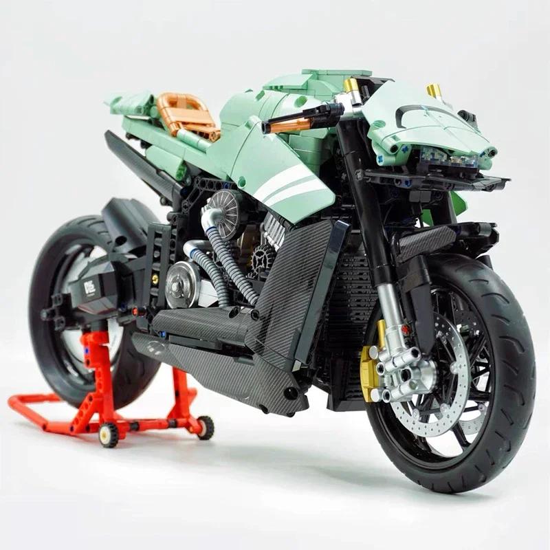 

Technical City Speed Racing Motorcycle Building Blocks Model High-Tech Motorbike Assemble Bricks Toys For Children Gifts MOC