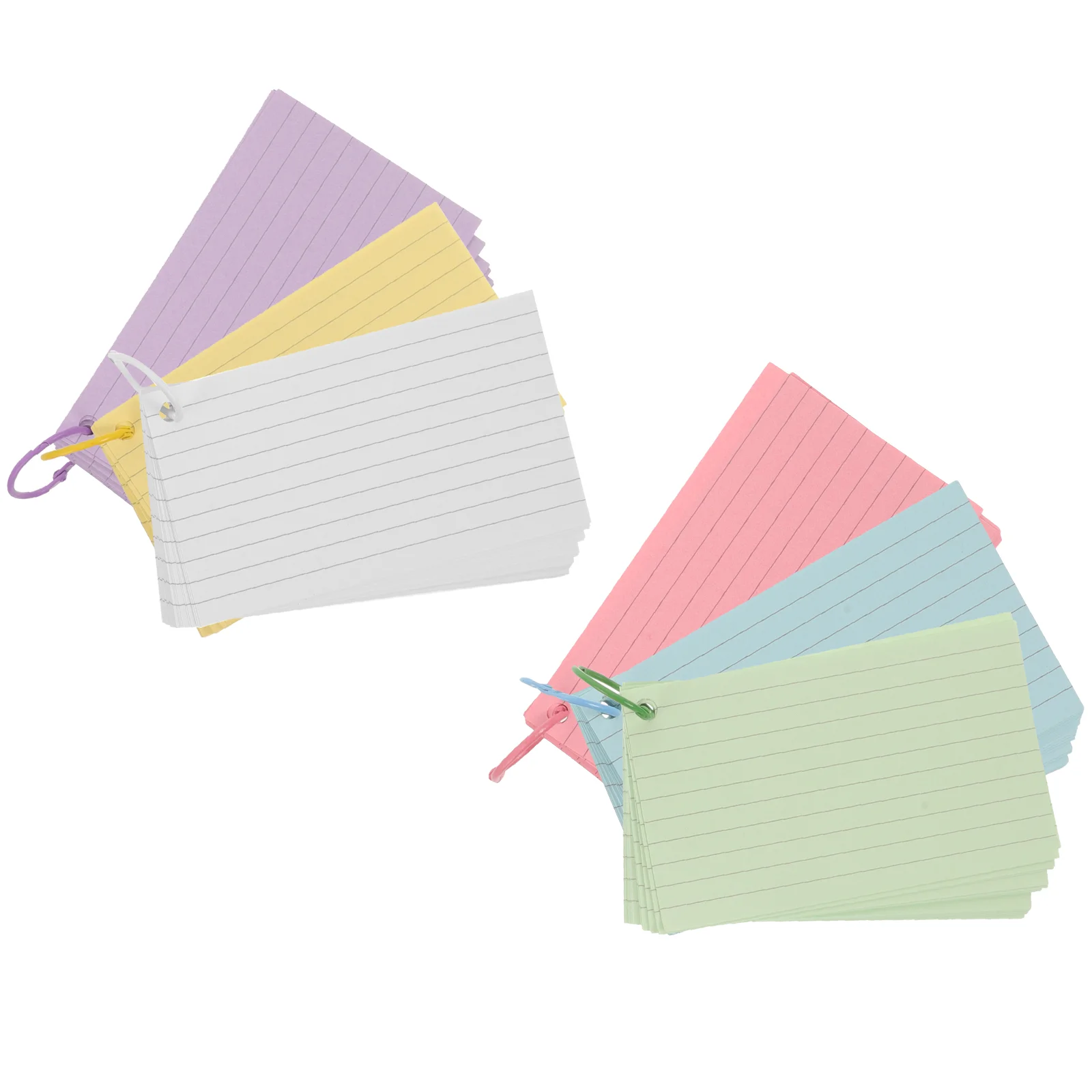 

Study Stationery White Blank Card Note Cards Memo Flash Pocket Notepads Flashcards with Binder