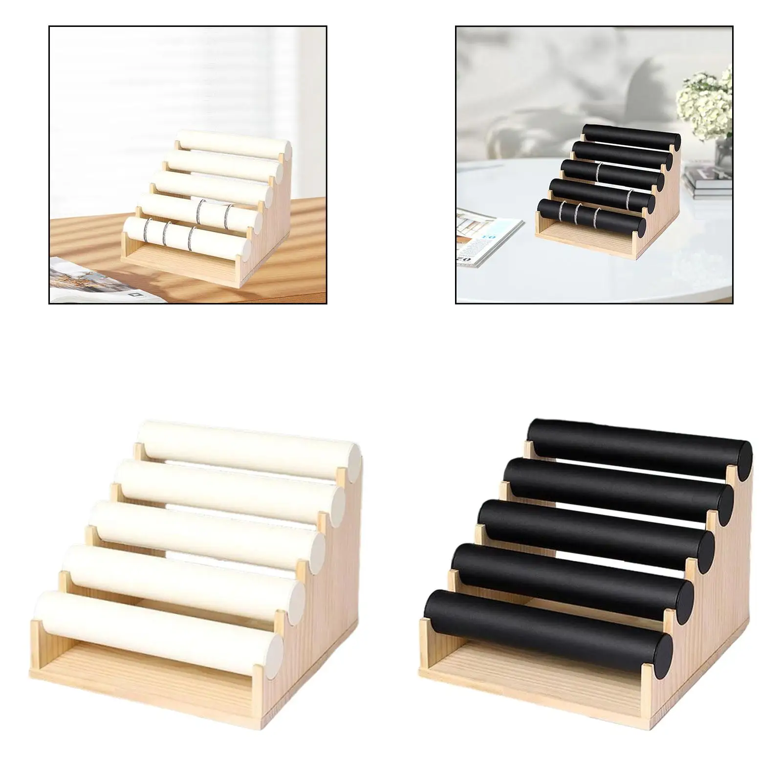 

Bracelet Display Stand 5 Tiers Practical Detachable Bracelet Display Rack for Bedroom Countertop Dressing Table Selling Home Use