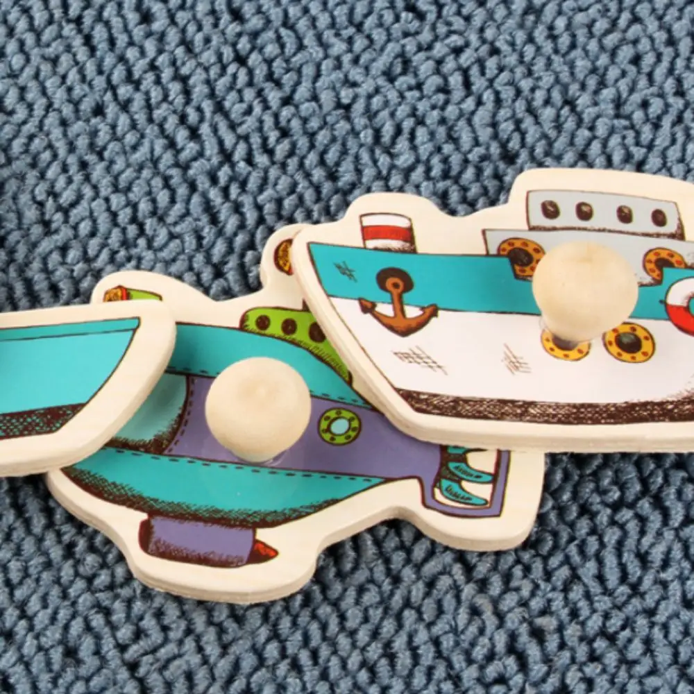 Montessori quebra-cabeça de madeira cedo cultivo educacional quebra-cabeça mão grab board multifuncional alfabeto cognitivo jogo