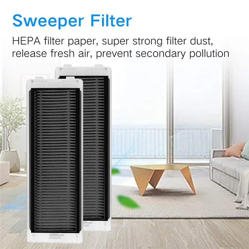 AB43-12PCS pour Roborock Q Revo P10 A7400RR Robot aspirateurs pièces de nettoyage brosse latérale principale filtre Hepa vadrouille tissus sac à poussière