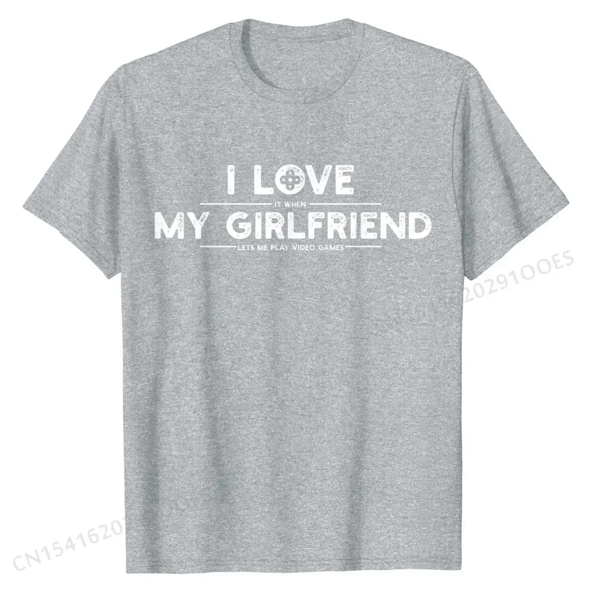 Gaming Gamer Girlfriend Boyfriend T-Shirt Cotton Student Tshirts Simple Style Tees Plain Printed On