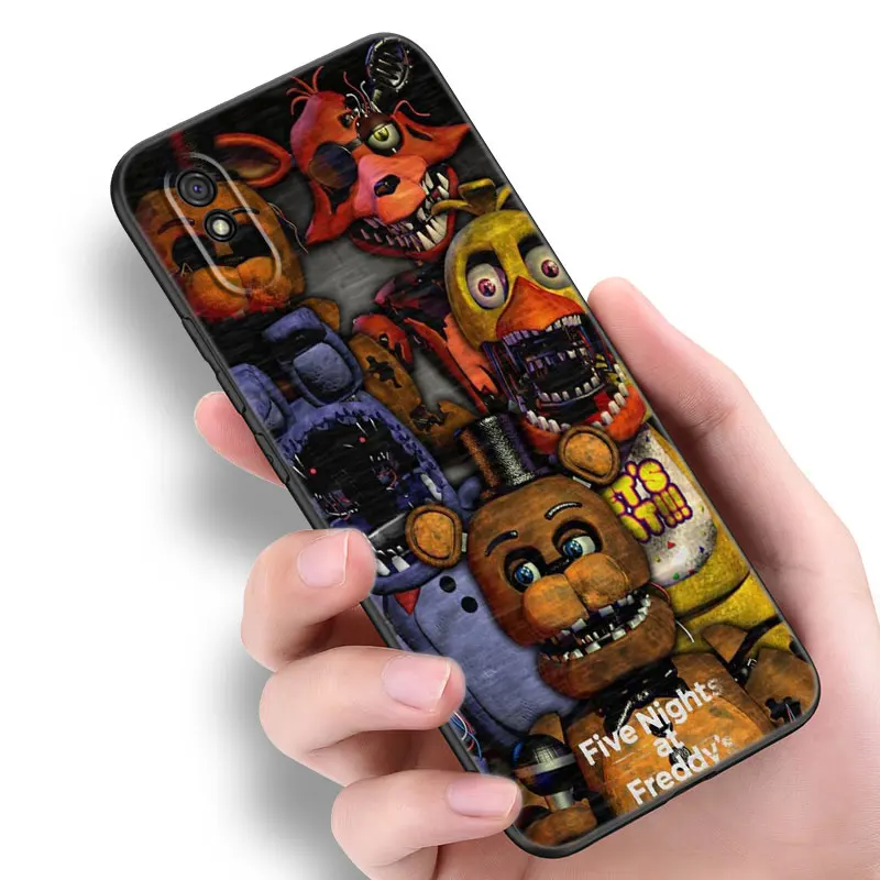 F-Fnaf A-Animatronics Black Phone Case For Redmi 10 Prime A1 A2 Plus K30 K40 Gaming K60 Pro 9 9A 9C 9T 10A 10C 12 12C 13C