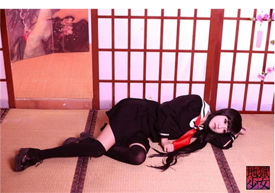 plus Size Sailor Suit Women's Cosplay Dr Hell Girl  Transformation JK orm Dr M-to-Fem Transvestite Costume