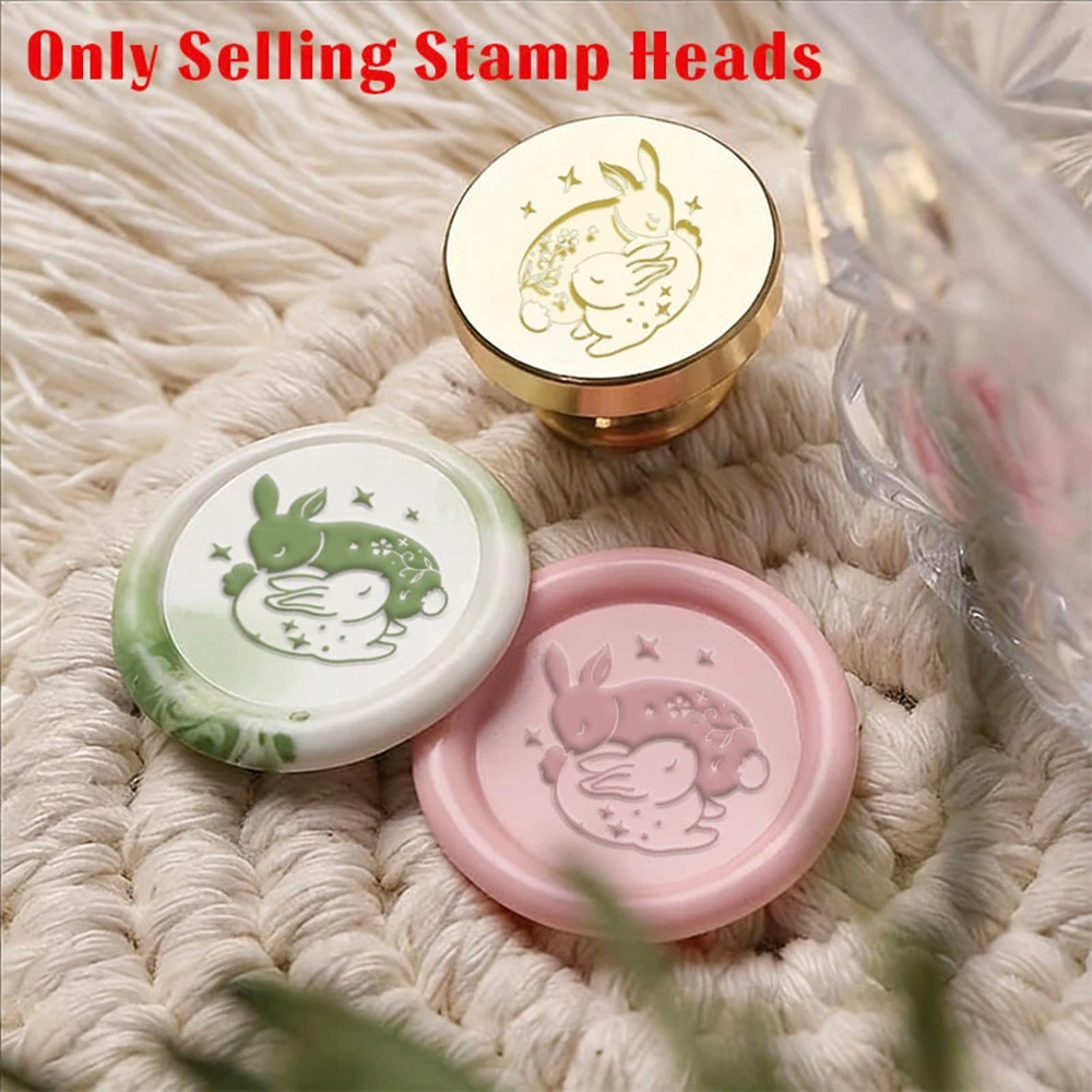 1PC Creative Rabbit pattern For DlY Crafts, Envelopes, Gifts, Holiday Cards & Wedding Invitations Decorative Seal Stamp