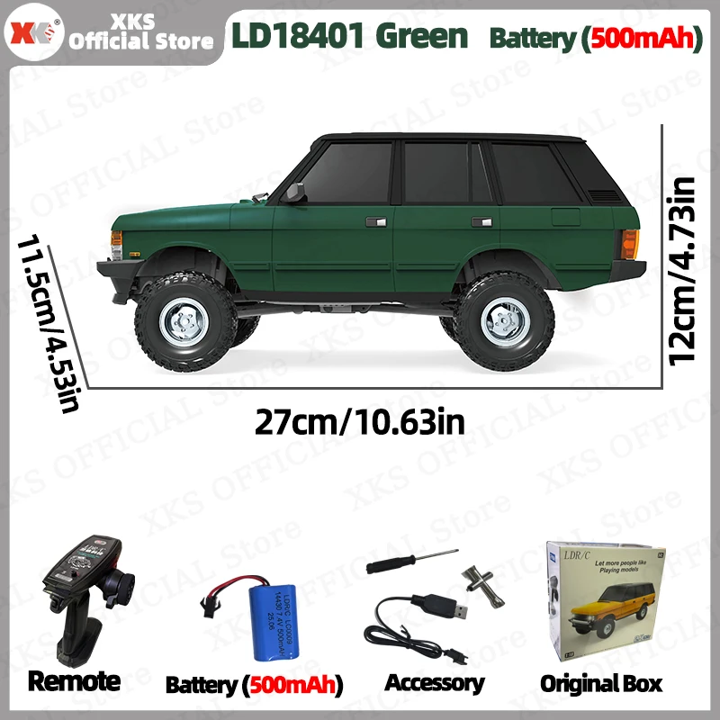 た*ま様 LDR/C LD18401 pro版 ホワイト レンジローバータイプR XKS LDRC LD18401 1/18 4WD Off-Road RC Climbing Car - Realistic