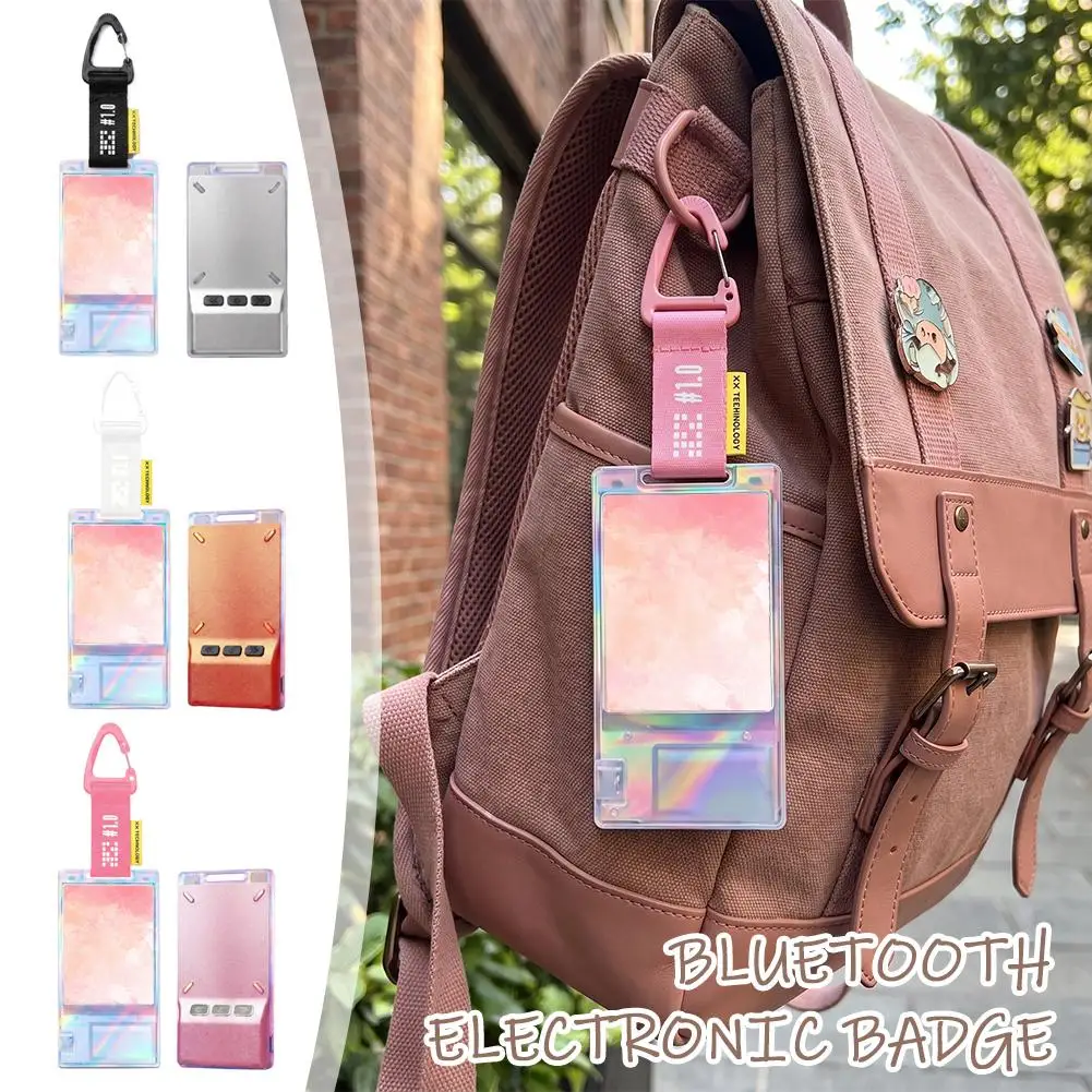 

New Anime LED Flash Smart Badge Pendant Magic Card Keychain Cosplay Otaku Rechargeable Portable Cute Unisex Gift Accessories