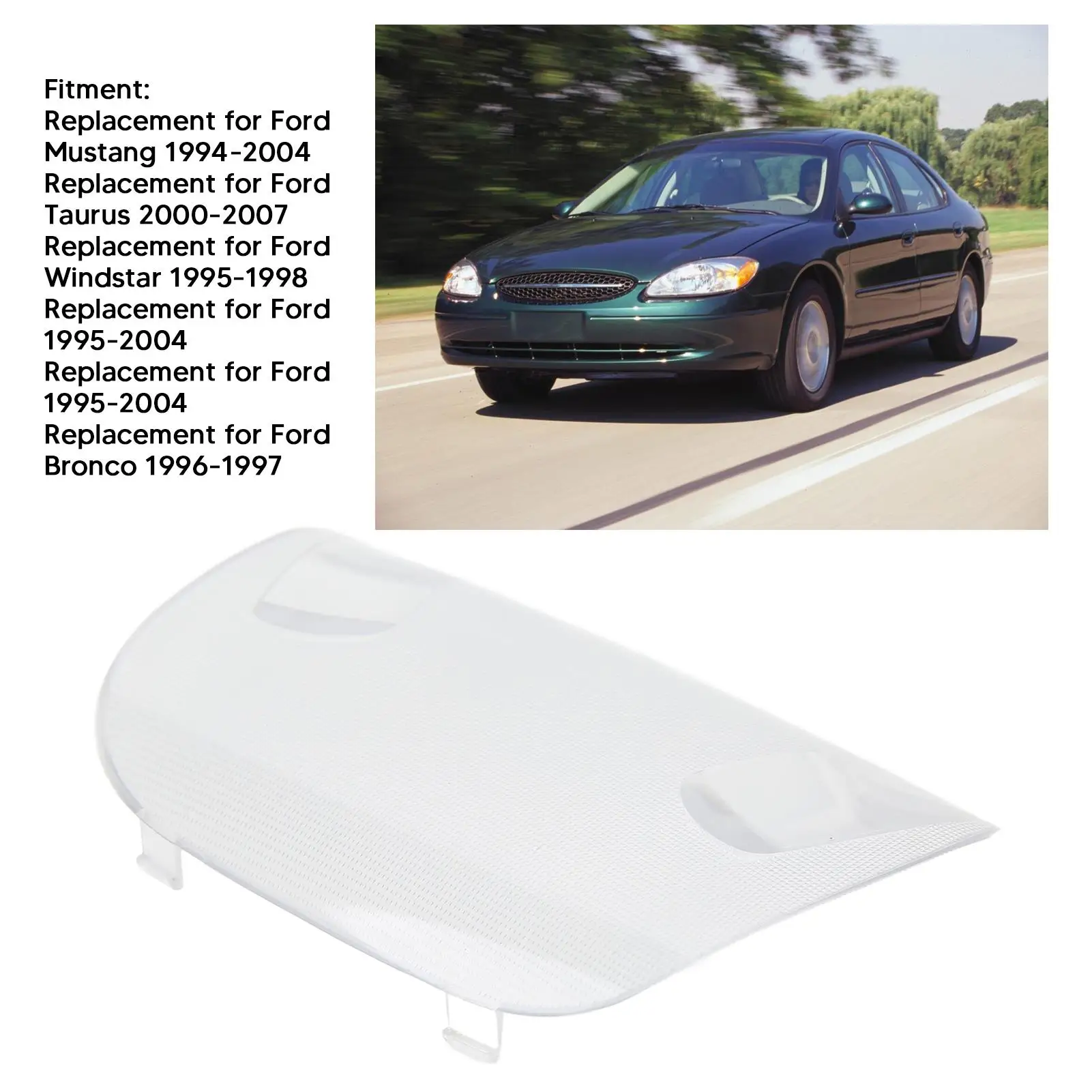 Ppオーバーヘッドドームライトカバー、フォードマスタング1994-2004、F4DZ-13783-Aの代替品