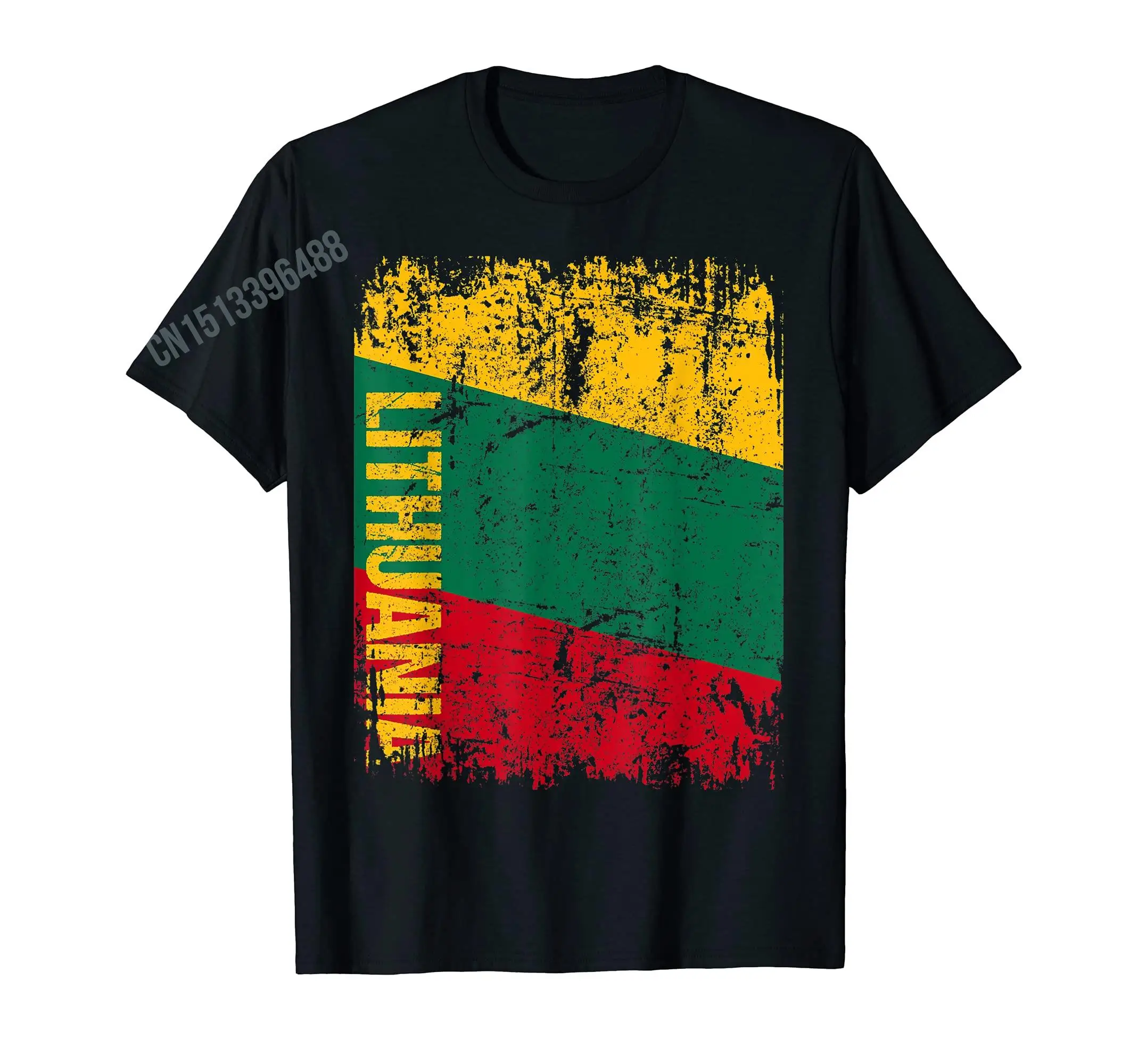 More Design Lithuania Lithuanian Flag Lietuva T-Shirt For Men Women T Shirt Tops Cotton Tees