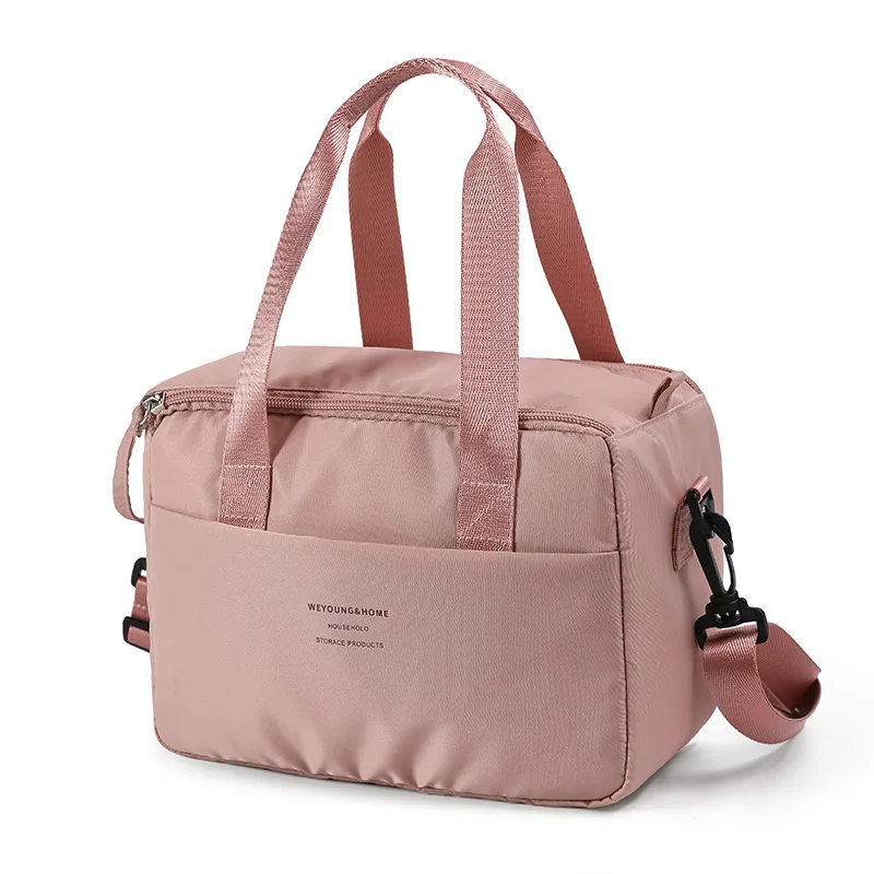 Neue tragbare Lunch-Tasche für Damen, thermoisolierte Lunchbox, Kühltasche, wasserdichte Bento-Tasche, Büro-Essens-Umhängetasche – Detail 8