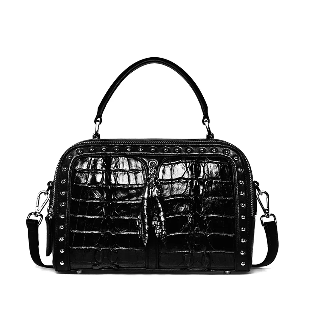 KEXIMAyuan crocodile skin women bag imported crocodile skin single shoulder handbag portable small women square bag female bag