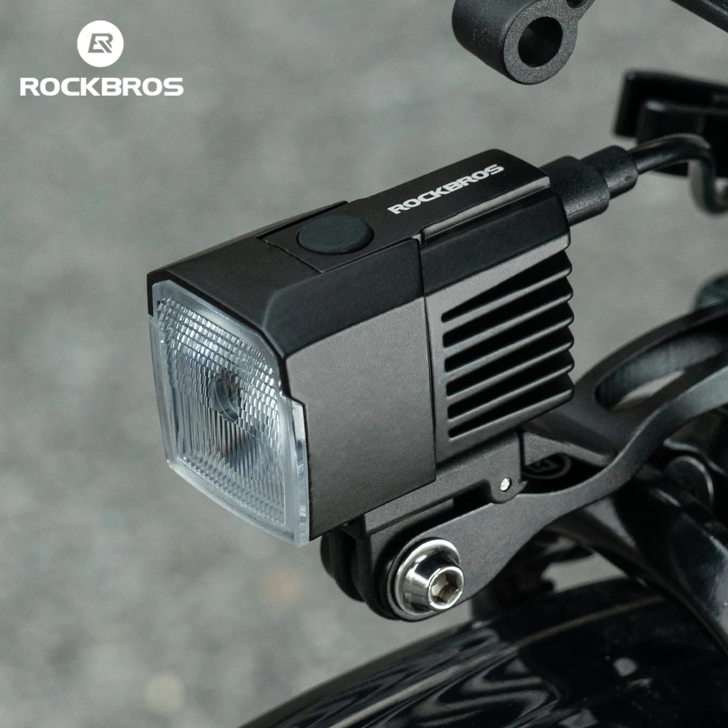 

ROCKBROS Bike Light Front Lamp 1600LM 3Mode Switchable External Power Waterproof Front Lamp Cycling Headlight