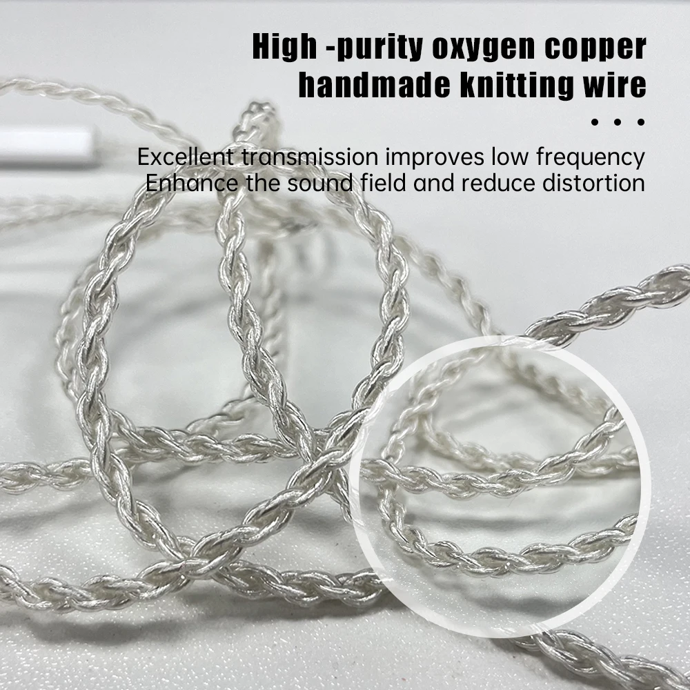 ND Headphone Cord High-Purity Copper Cube Mixed Upgrade Cable Earphone Wire Original Replacement Type C Headset Wire
