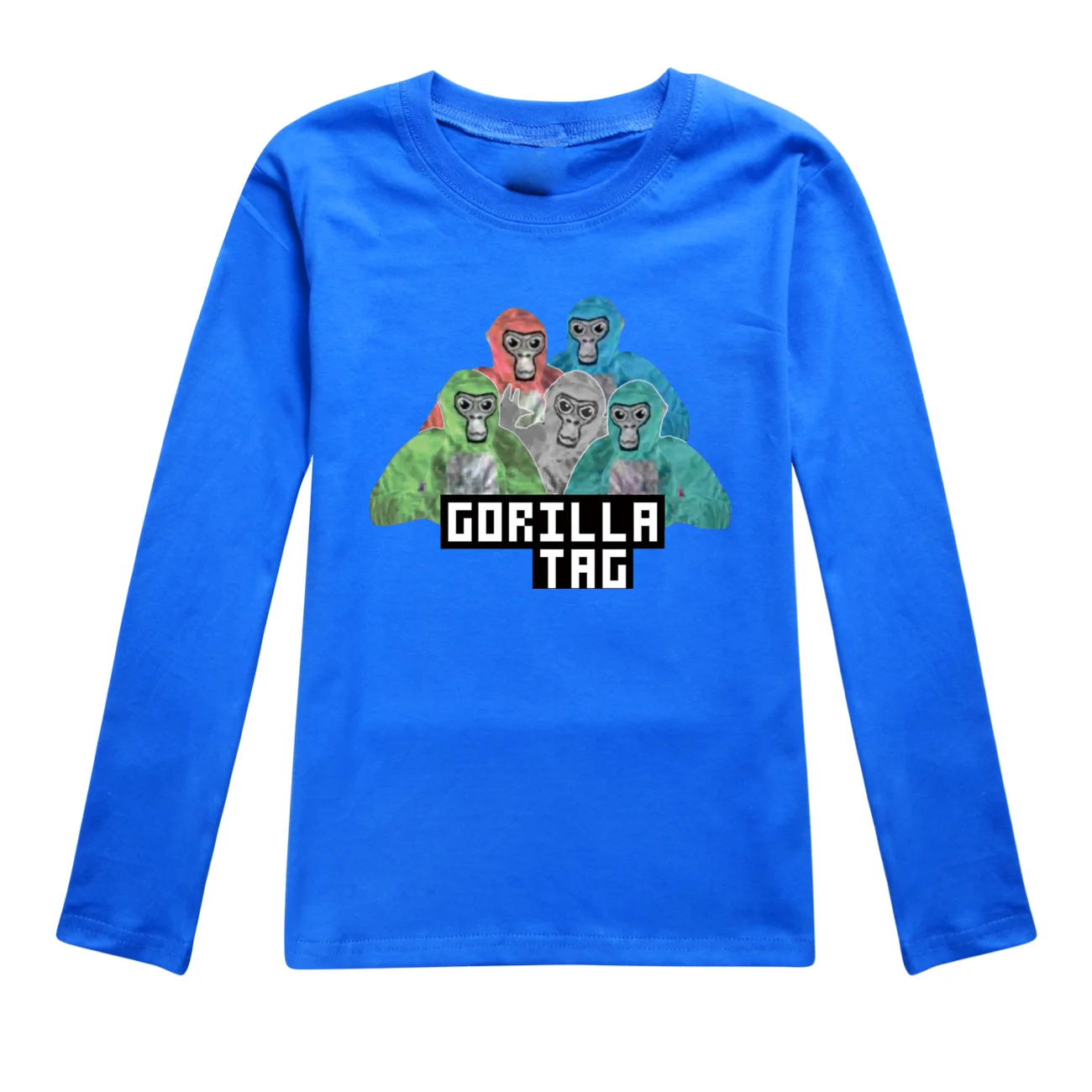 Game Gorilla Tag Clothes Kids Pure Cotton T-shirt Teenager Boys Long Sleeve Tops Toddler Girls Cartoon Tshirt Children Clothing